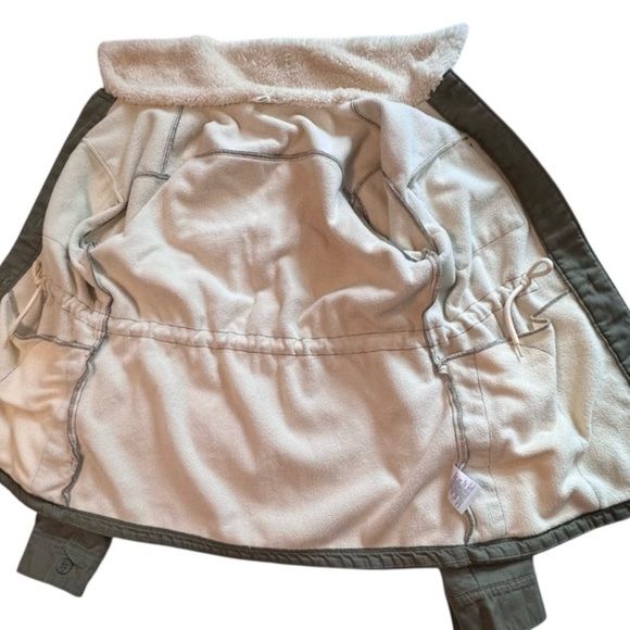 Hang Ten Women's Utility Fleece lined Jacket Plush
Collar Olive Size M - Picture 7 of 9